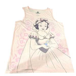 Disney Women’s Pink tank top/Snow White/Rhinestones Water Color Size XL NWT